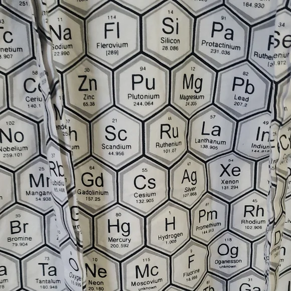 Periodic Table Pattern Sleeveless Top - Picture 4 of 4